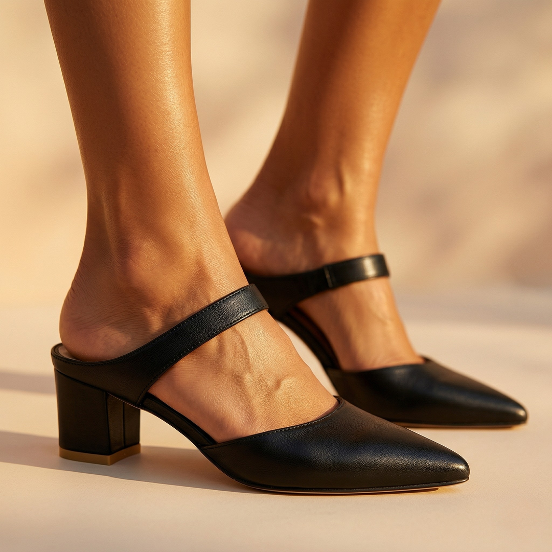 Valora™ Leather Slingback Heels