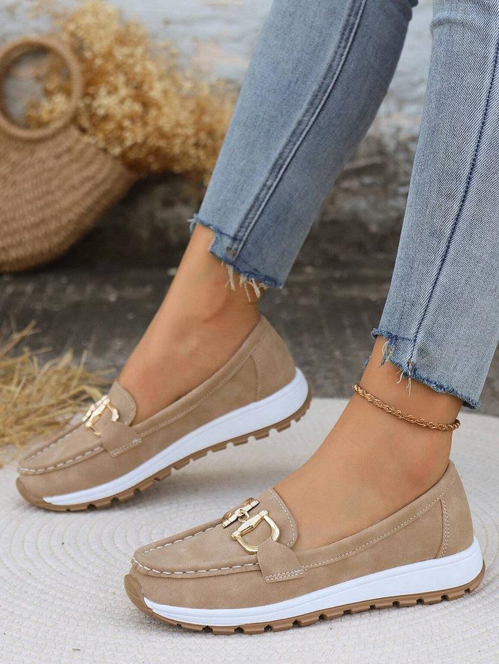Elly™ Chic Buckle Loafers