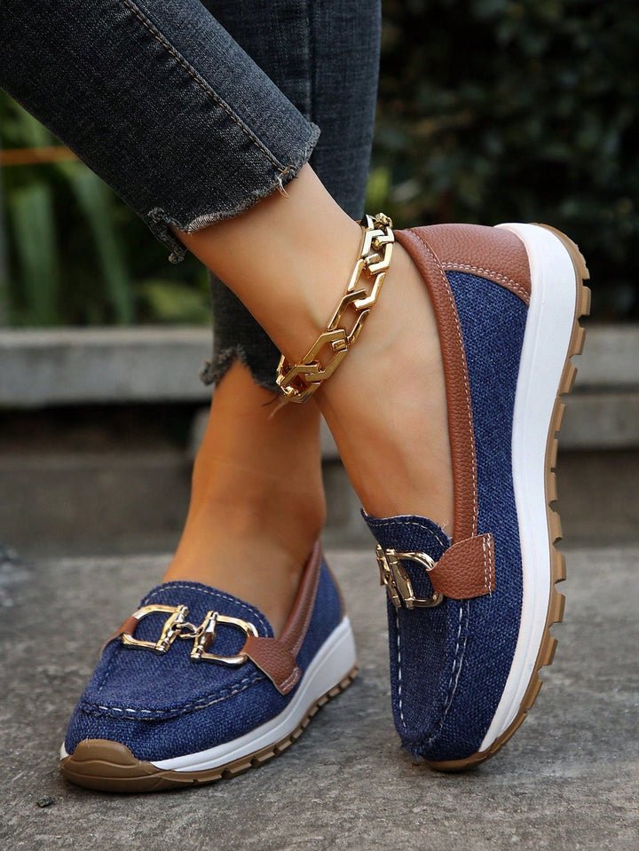 Elly™ Chic Buckle Loafers