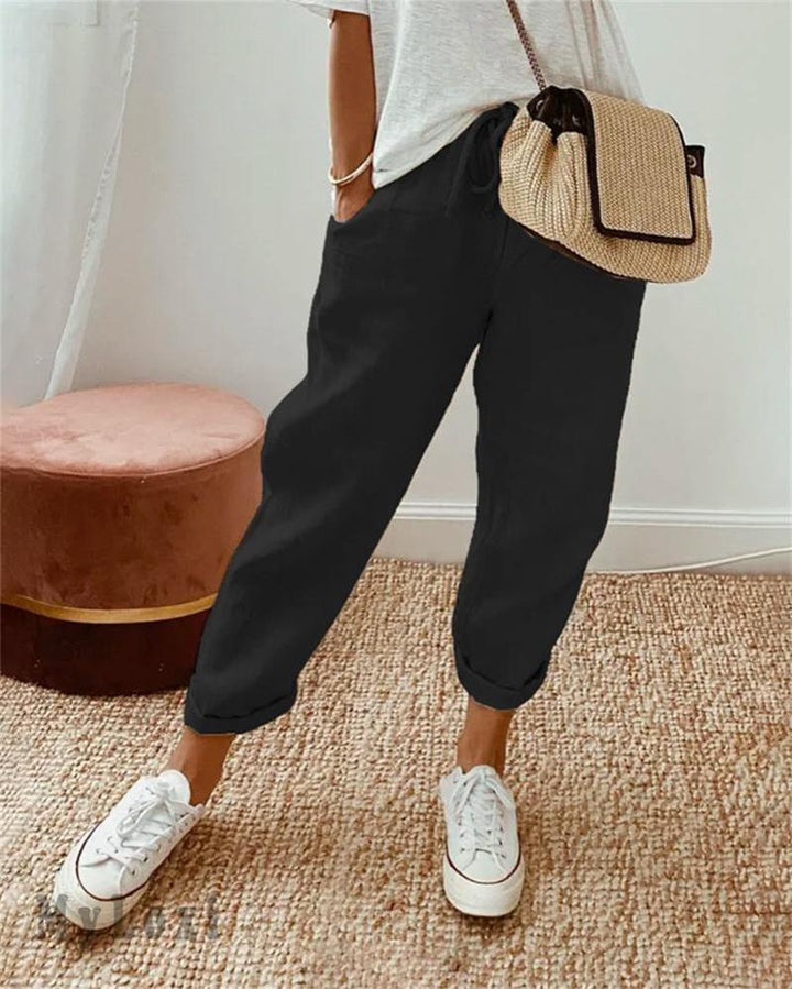 Dorevia™ Comfortable and Lightweight Cotton and Linen Casual Pants for Women