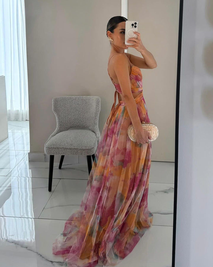Orelavine™ Maxi Charming Floral Dress in Elegant Style