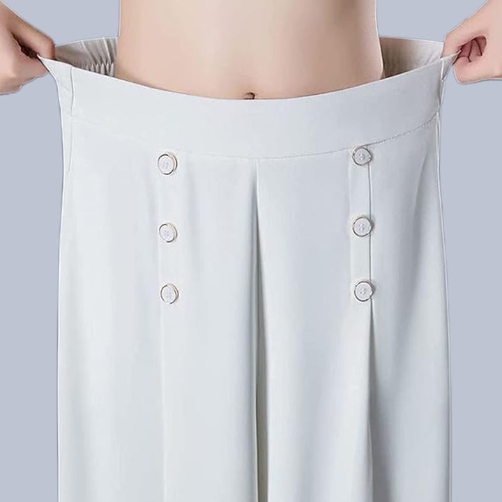 Nell™ Elegant Pleated Wide-Leg Trousers