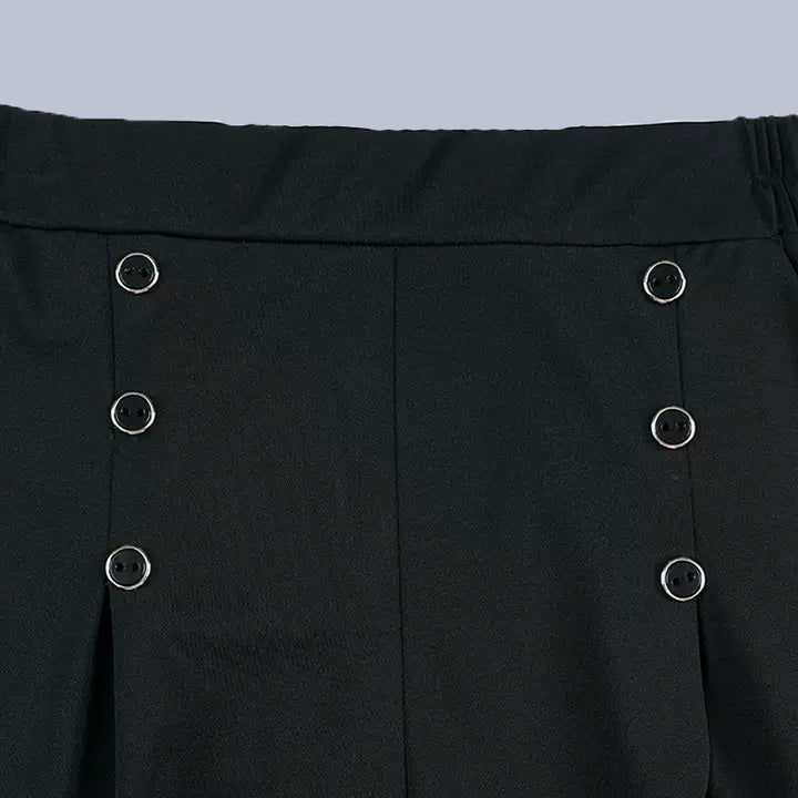 Nell™ Elegant Pleated Wide-Leg Trousers