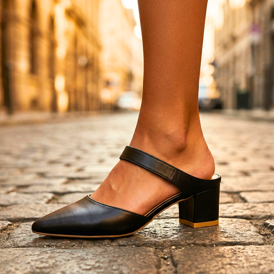 Valora™ Leather Slingback Heels