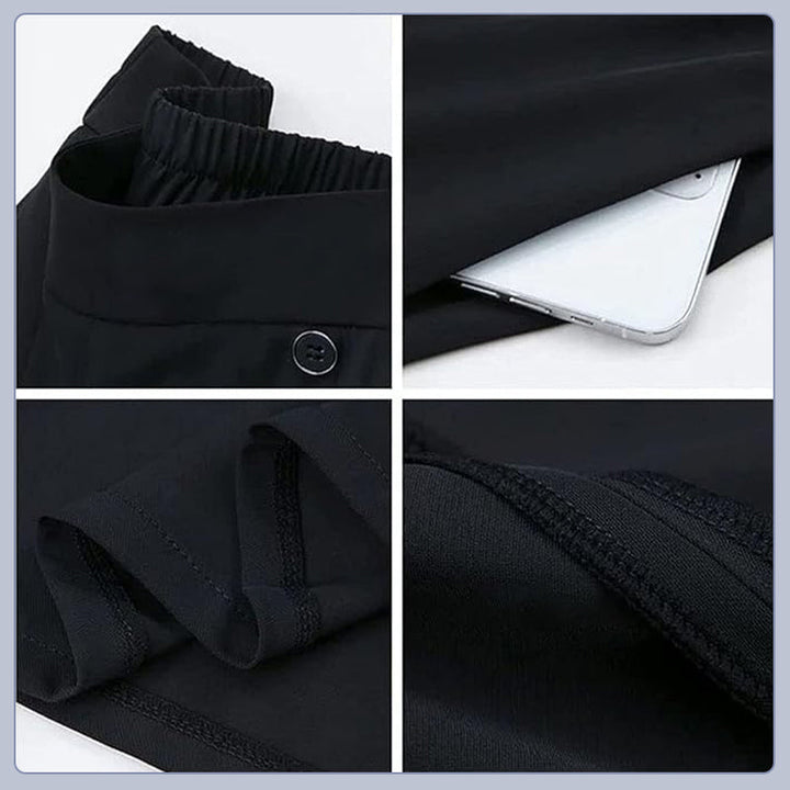 Nell™ Elegant Pleated Wide-Leg Trousers