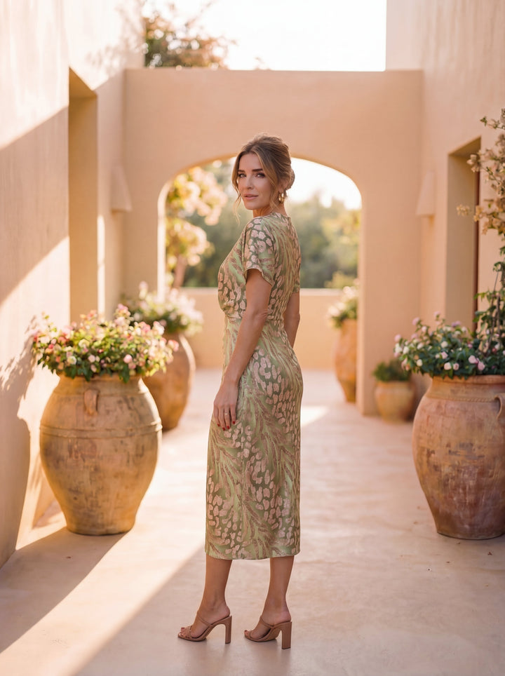Taryn™ Elegant dress made of lightweight and flowing fabric
