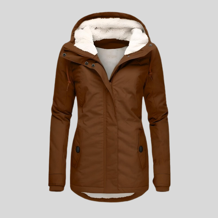 Alienor | Long Jacket with Hood and Lining