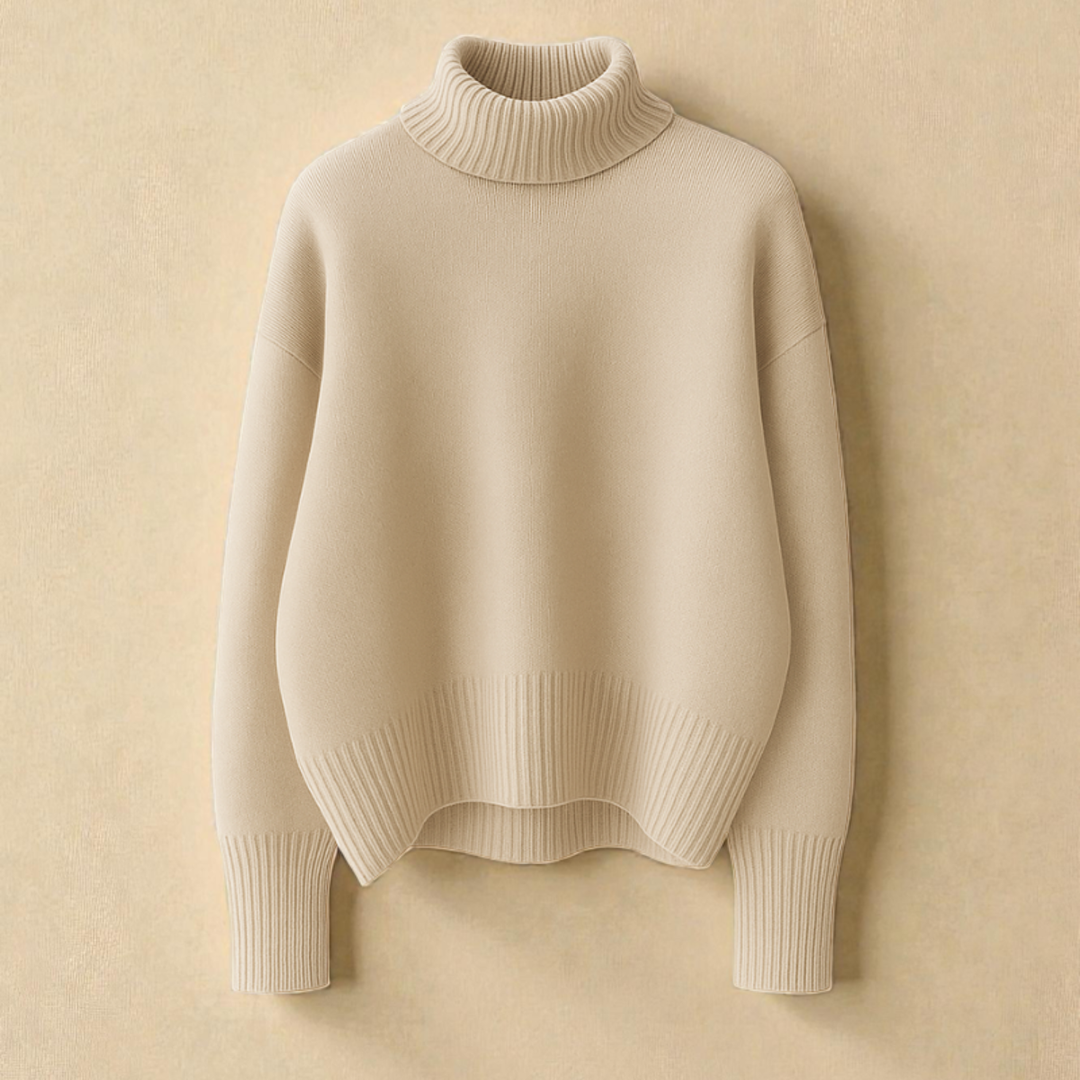 Ines™ Elegant Turtleneck Knit Jumper