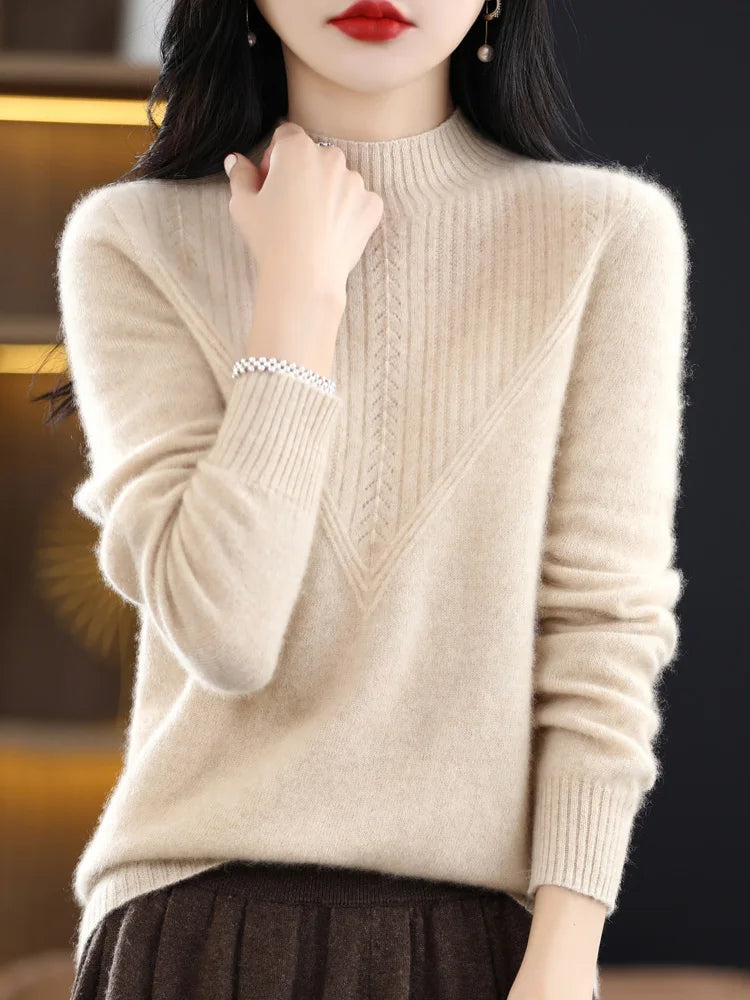 Liora™ Elegant Cashmere Knit Jumper