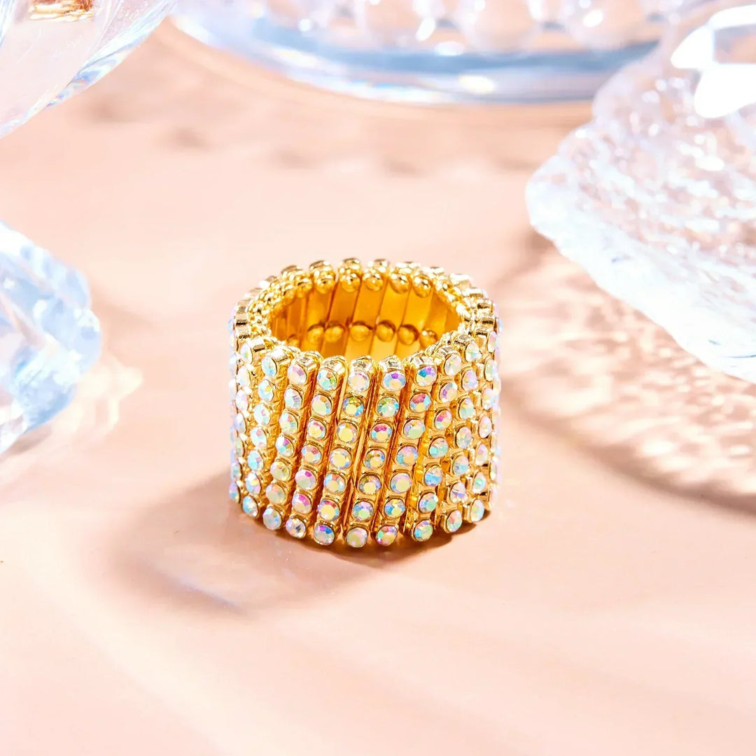 Carys™ Elegant Gold Finish Ring and Bracelet Set