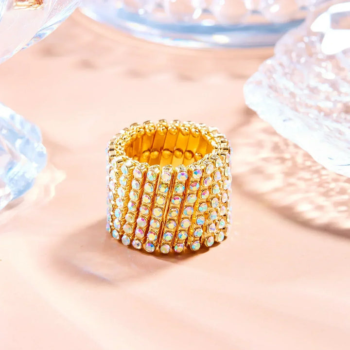 Carys™ Elegant Gold Finish Ring and Bracelet Set