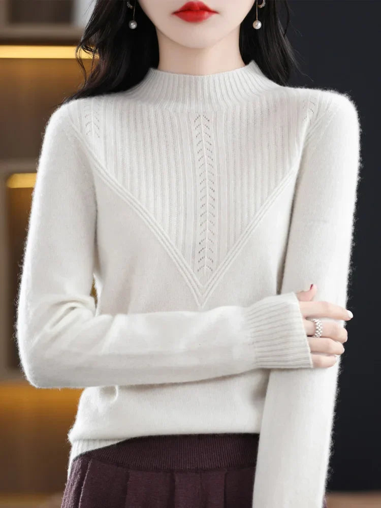 Liora™ Elegant Cashmere Knit Jumper