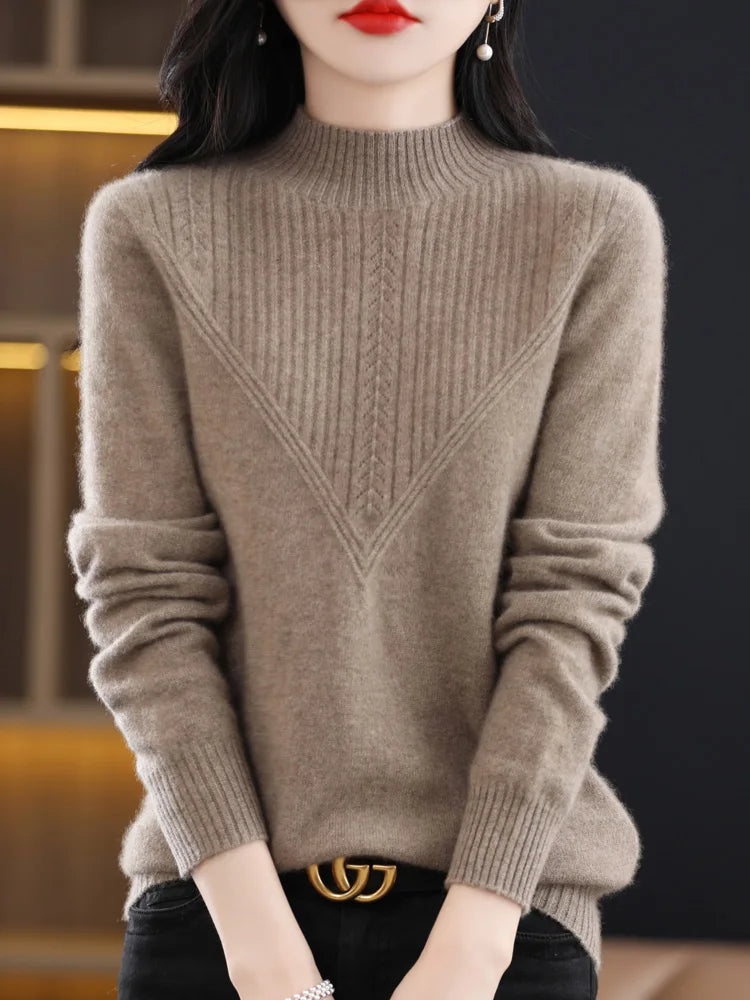 Liora™ Elegant Cashmere Knit Jumper