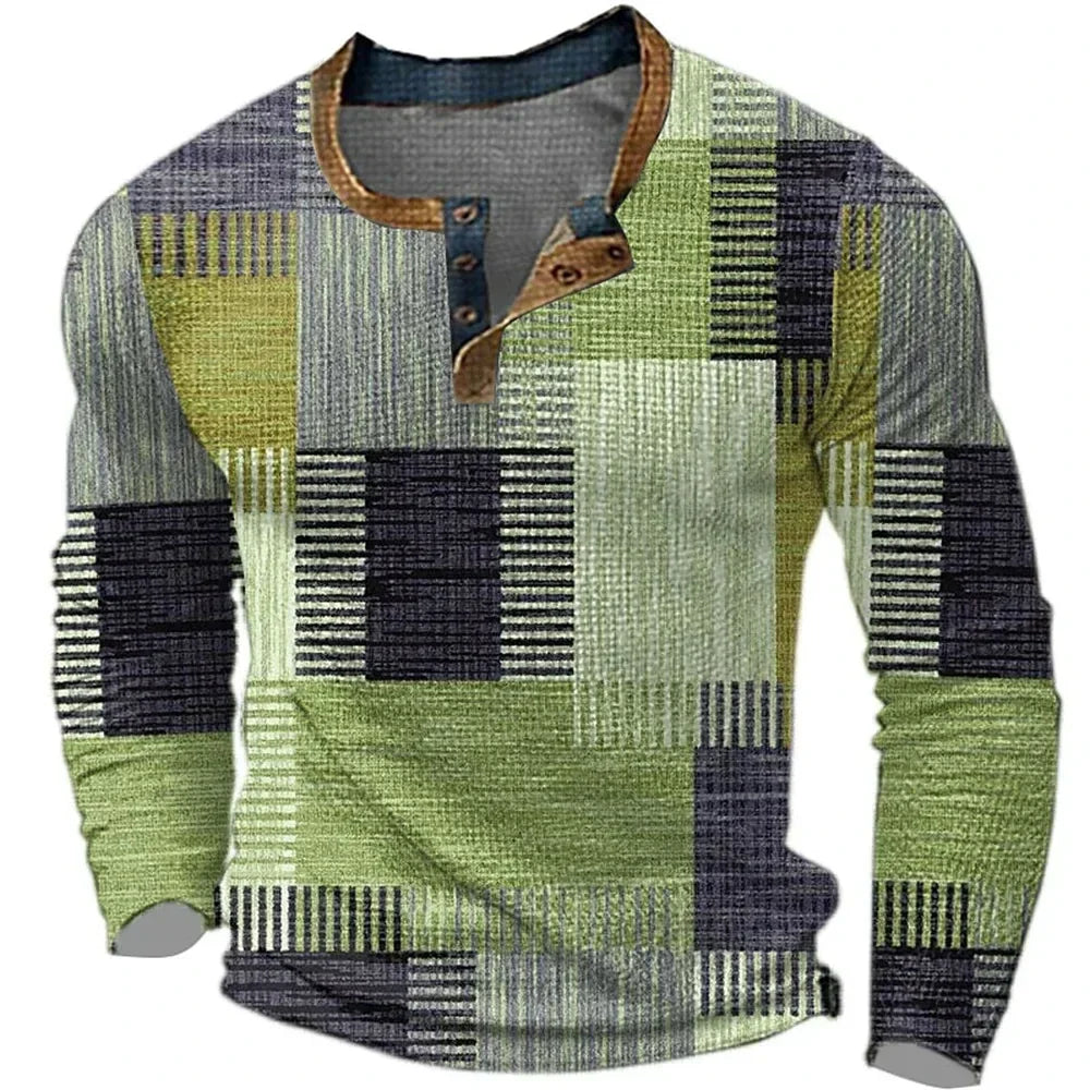 Corvani™ Colorful Long Sleeve Shirt for Men