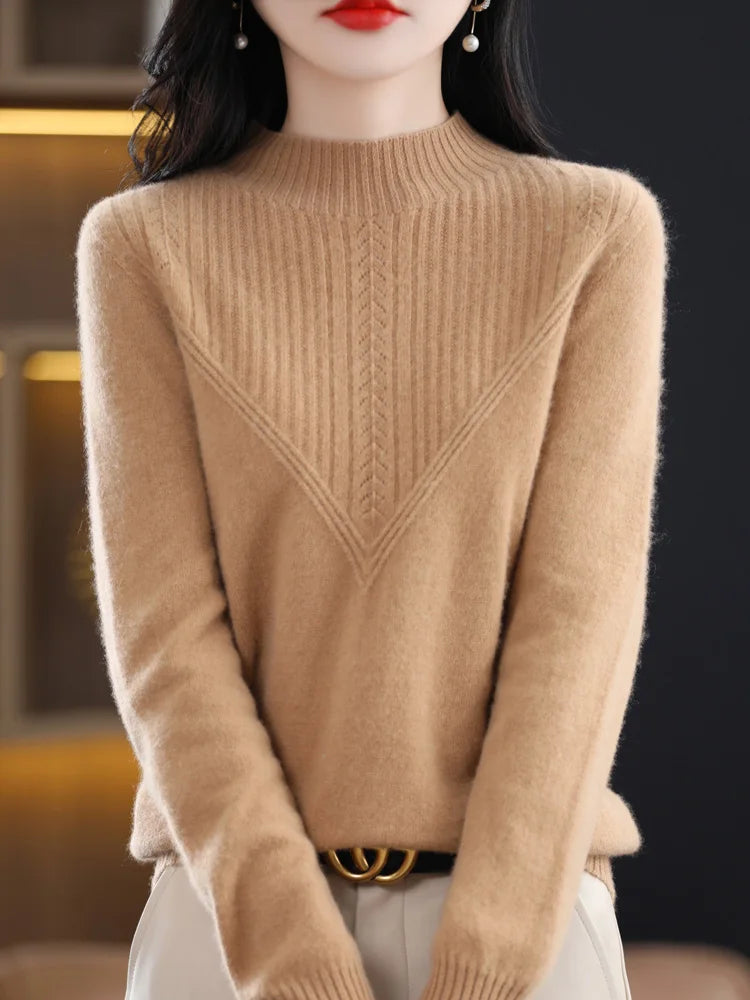 Liora™ Elegant Cashmere Knit Jumper