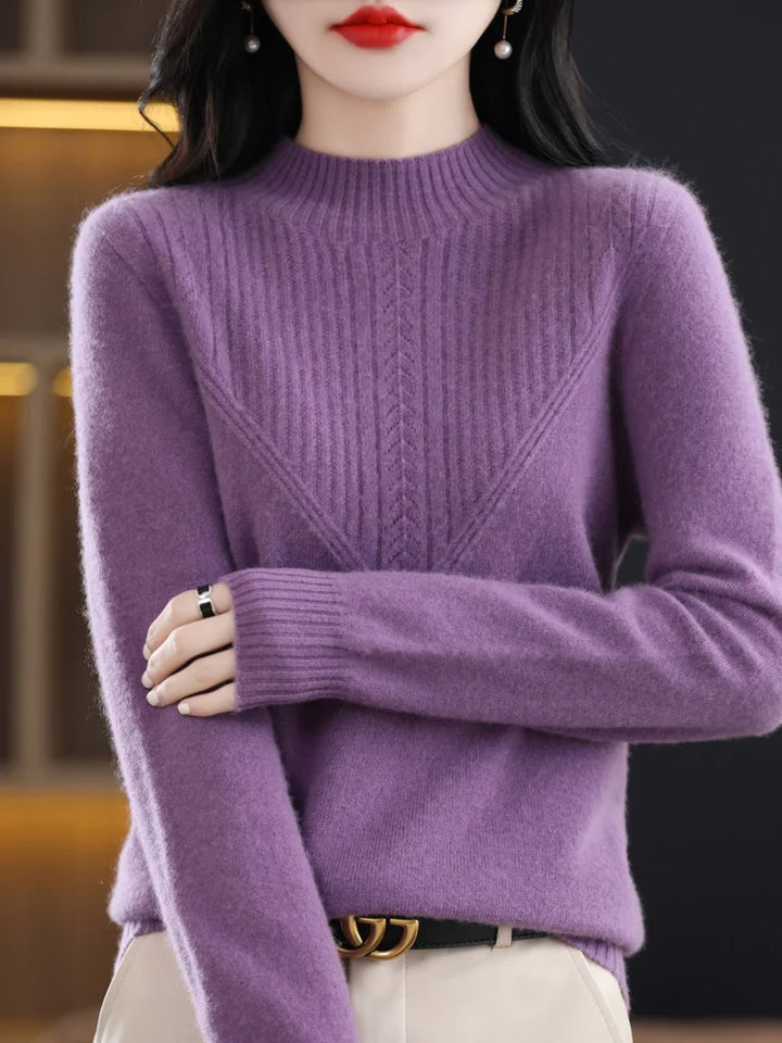 Liora™ Elegant Cashmere Knit Jumper