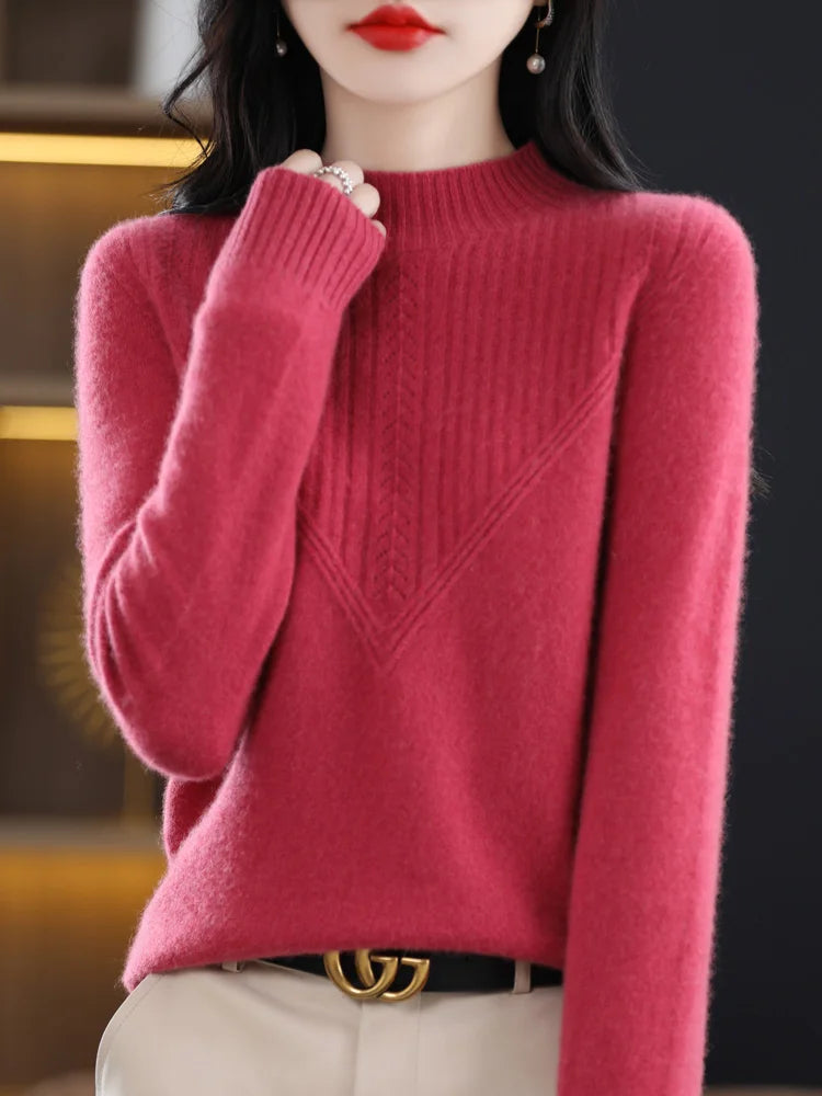 Liora™ Elegant Cashmere Knit Jumper