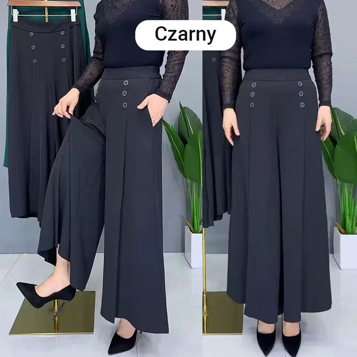Nell™ Elegant Pleated Wide-Leg Trousers