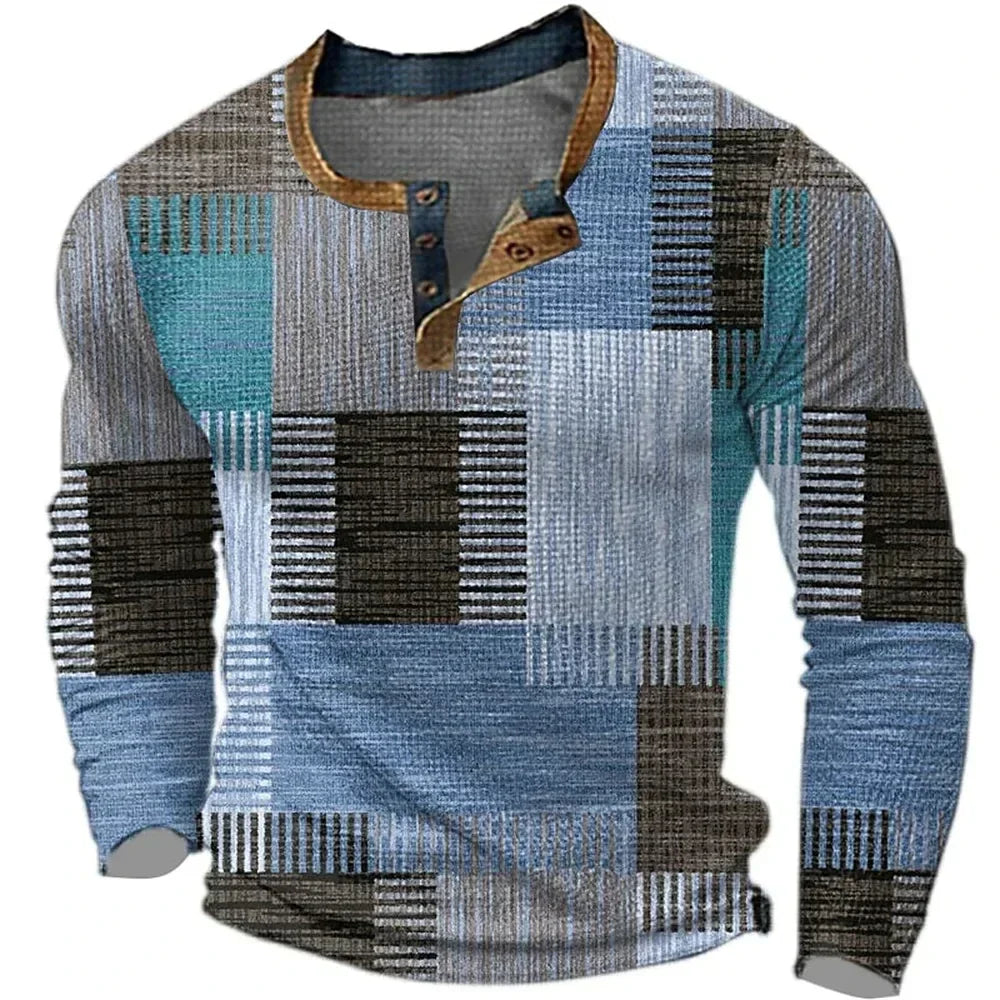 Corvani™ Colorful Long Sleeve Shirt for Men