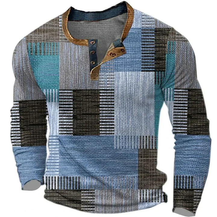 Corvani™ Colorful Long Sleeve Shirt for Men
