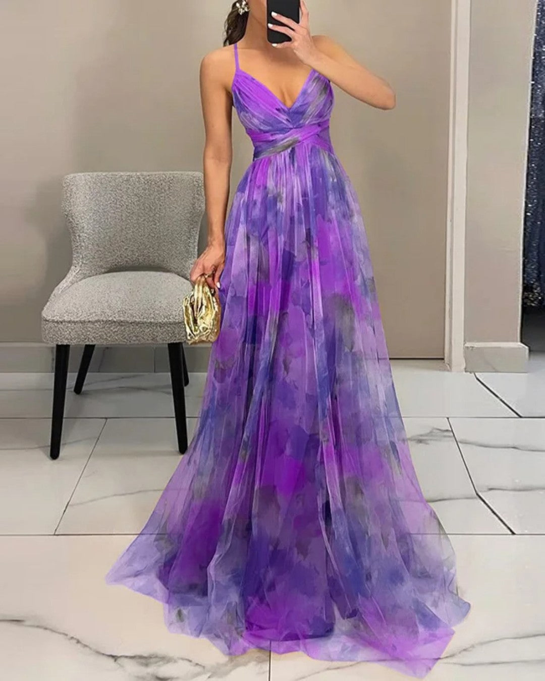 Orelavine™ Maxi Charming Floral Dress in Elegant Style
