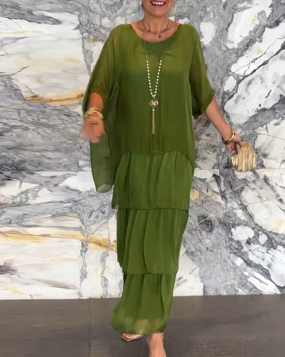 Quivira™ Elegant Flowing Maxi Dress for Women with Light Fall