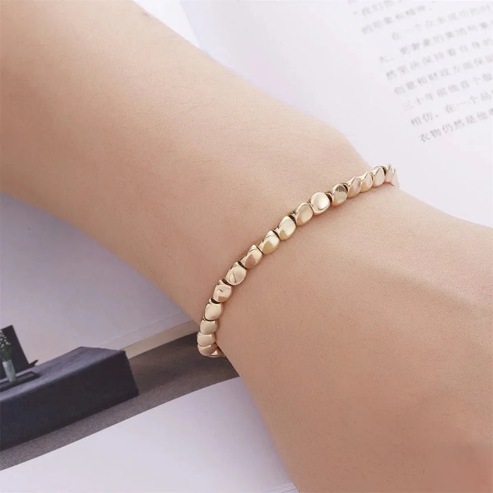 Selira™ Tibetan Copper Pearl Bracelet with Natural Energy