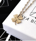 Xyla™ Clover Steel Collar in Elegant Gold Finish