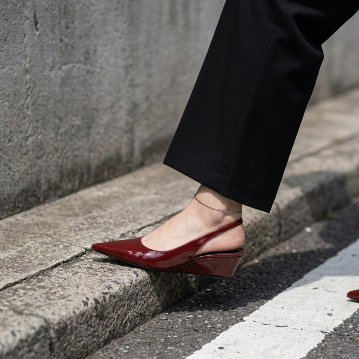 Elena™ Elegant Slingback Wedge Heels