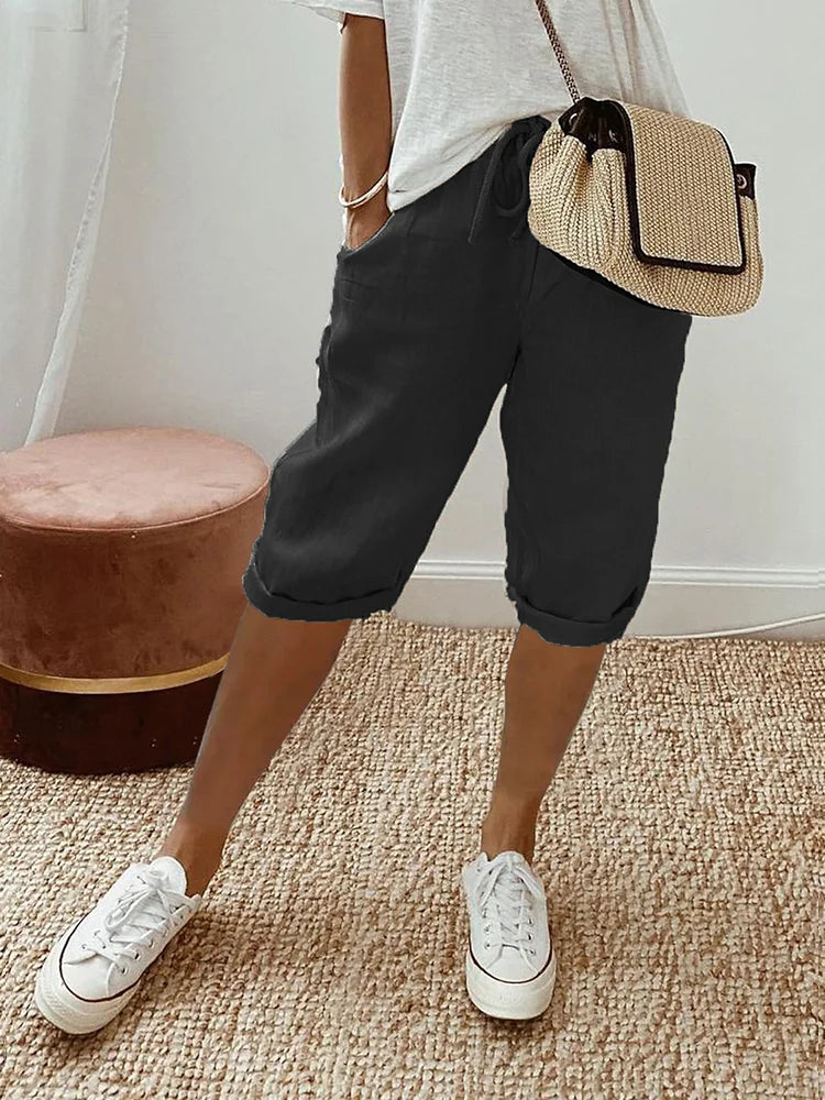 Elisa™ Linen Blend Shorts