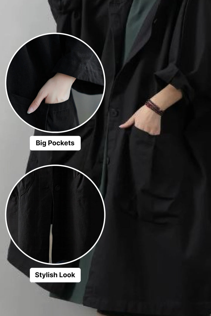 Indigo | Oversized Windbreaker Jacket
