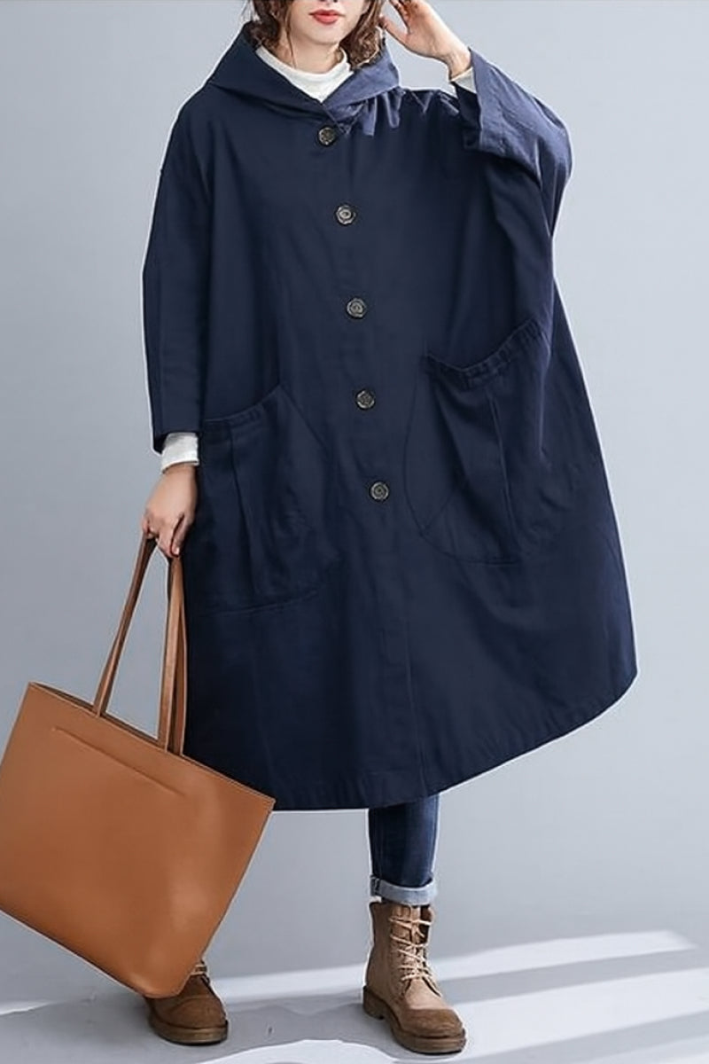 Indigo | Oversized Windbreaker Jacket