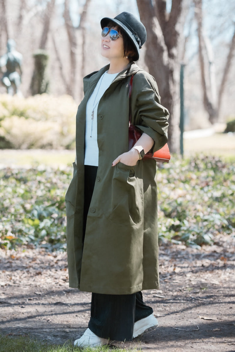 Indigo | Oversized Windbreaker Jacket