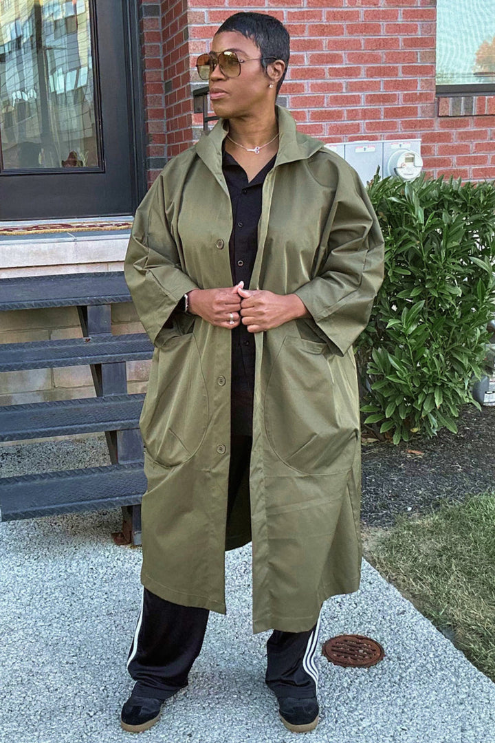 Indigo | Oversized Windbreaker Jacket