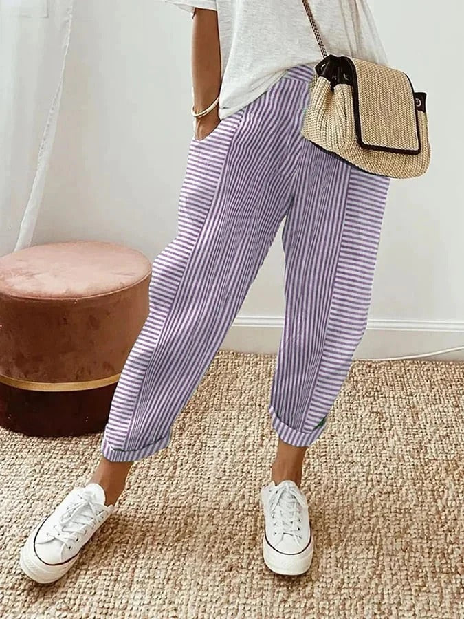 Lore™ Effortless Striped Trousers