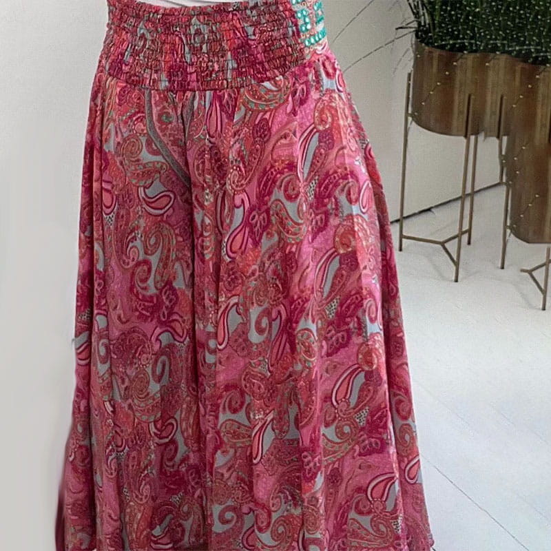 Mavis™ Ethnic Print Elastic Pants