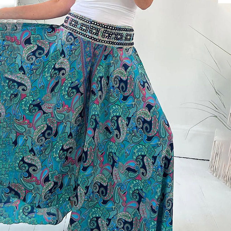 Mavis™ Ethnic Print Elastic Pants
