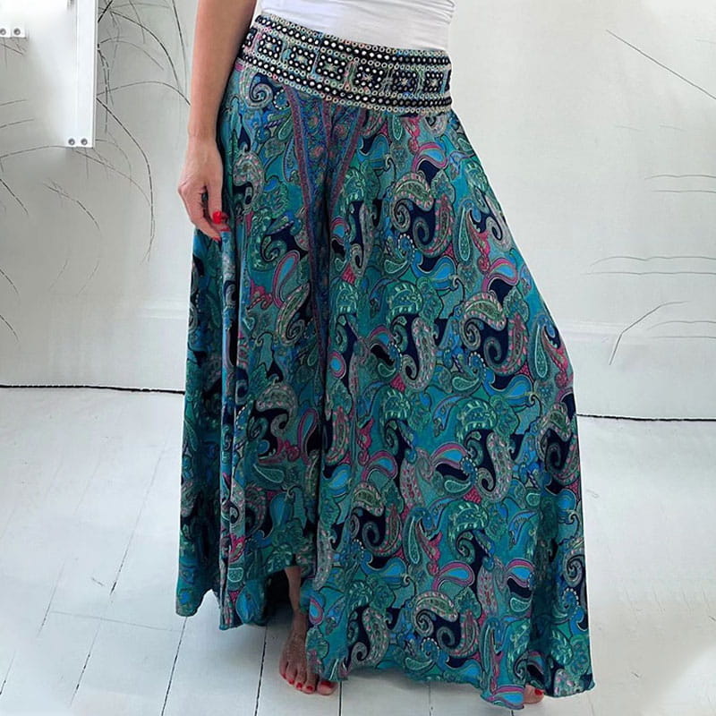 Mavis™ Ethnic Print Elastic Pants